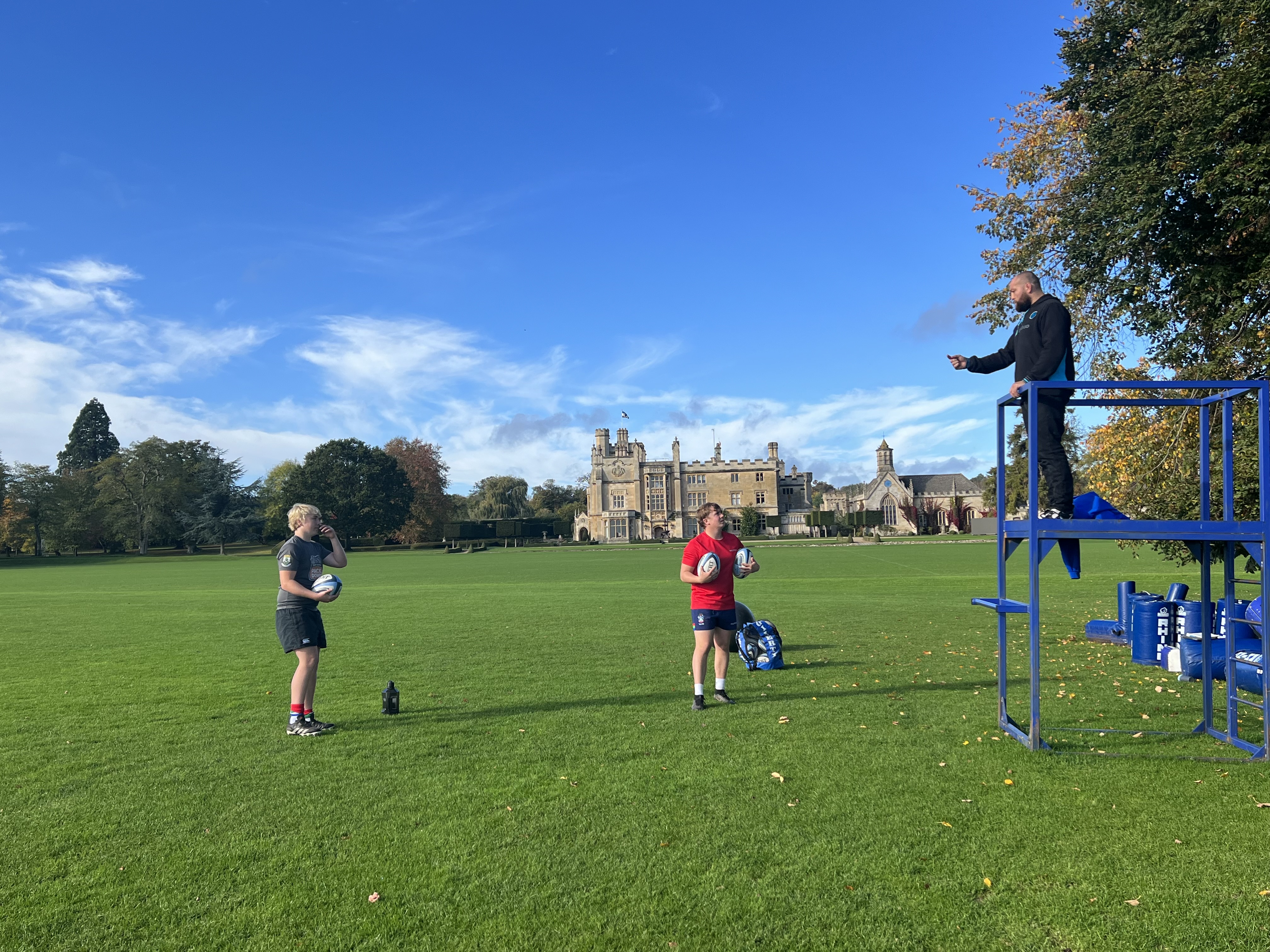 Lineout throwing session with Tom Dunn